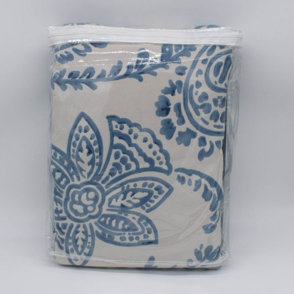 One Printed Blackout 50" x 120" Curtain Panel Blue - Picture 4 of 5